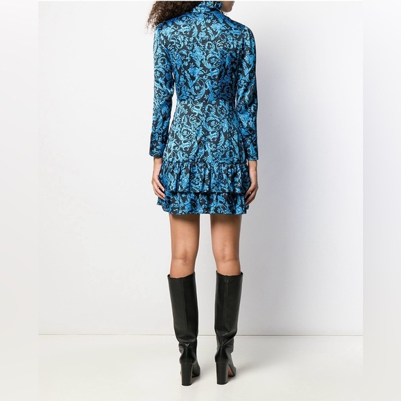 Sandro Brocade Print Short Dress Sz 40 - Picture 3 of 7